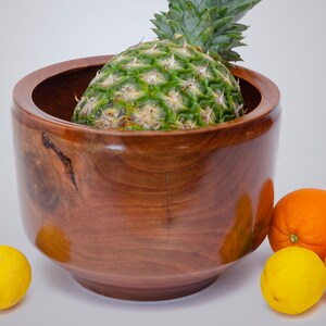 Cherry Wood Fruit Centerpiece Bowl Gift