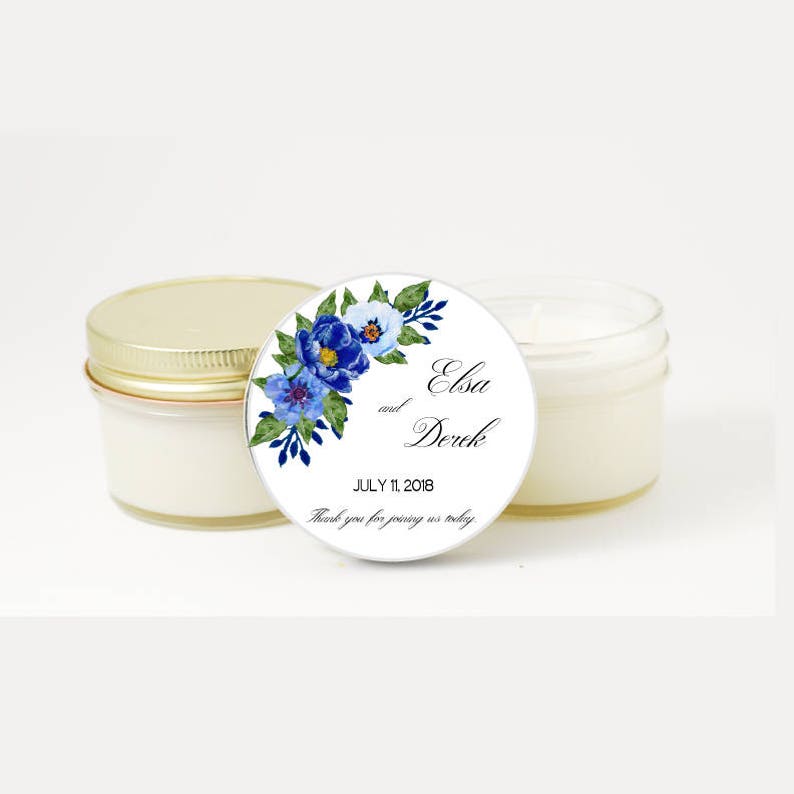Athens Peonies Wedding FavorsSet of 6 Bridal Shower FavorsPersonalized CandlesCandle FavorFloral Wedding FavorSoy Candle Favors