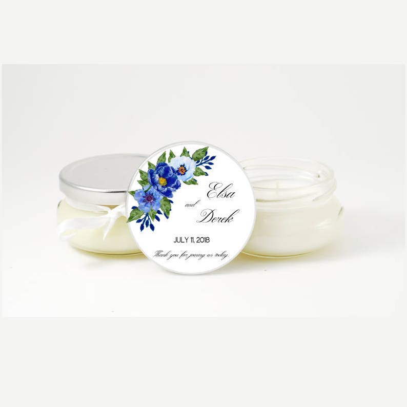 Athens Peonies Wedding FavorsSet of 6 Bridal Shower FavorsPersonalized CandlesCandle FavorFloral Wedding FavorSoy Candle Favors