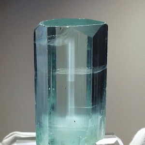 Best Quality Aquamarine Crystal w/ DNA Helix Spiral Beam Crux “resembling Crucifix” Top Natural Color & Clarity + Terminated w/ Open C Axis
