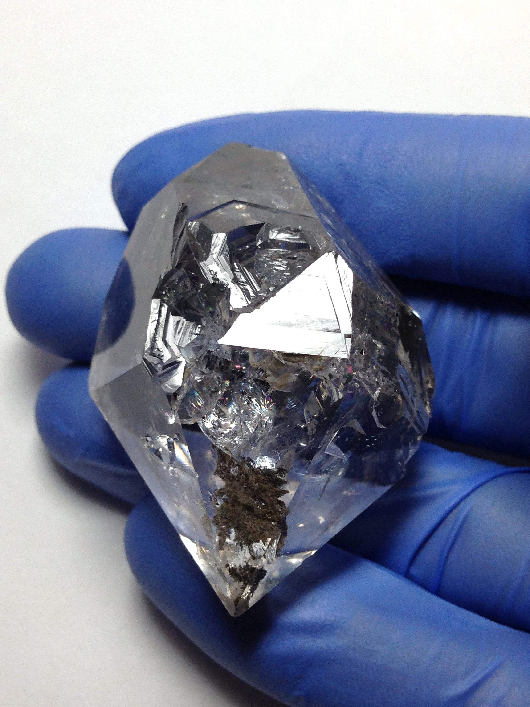 Herkimer Diamond MASTER CRYSTAL w/ Rare Scenic Garden inclusion Moving
