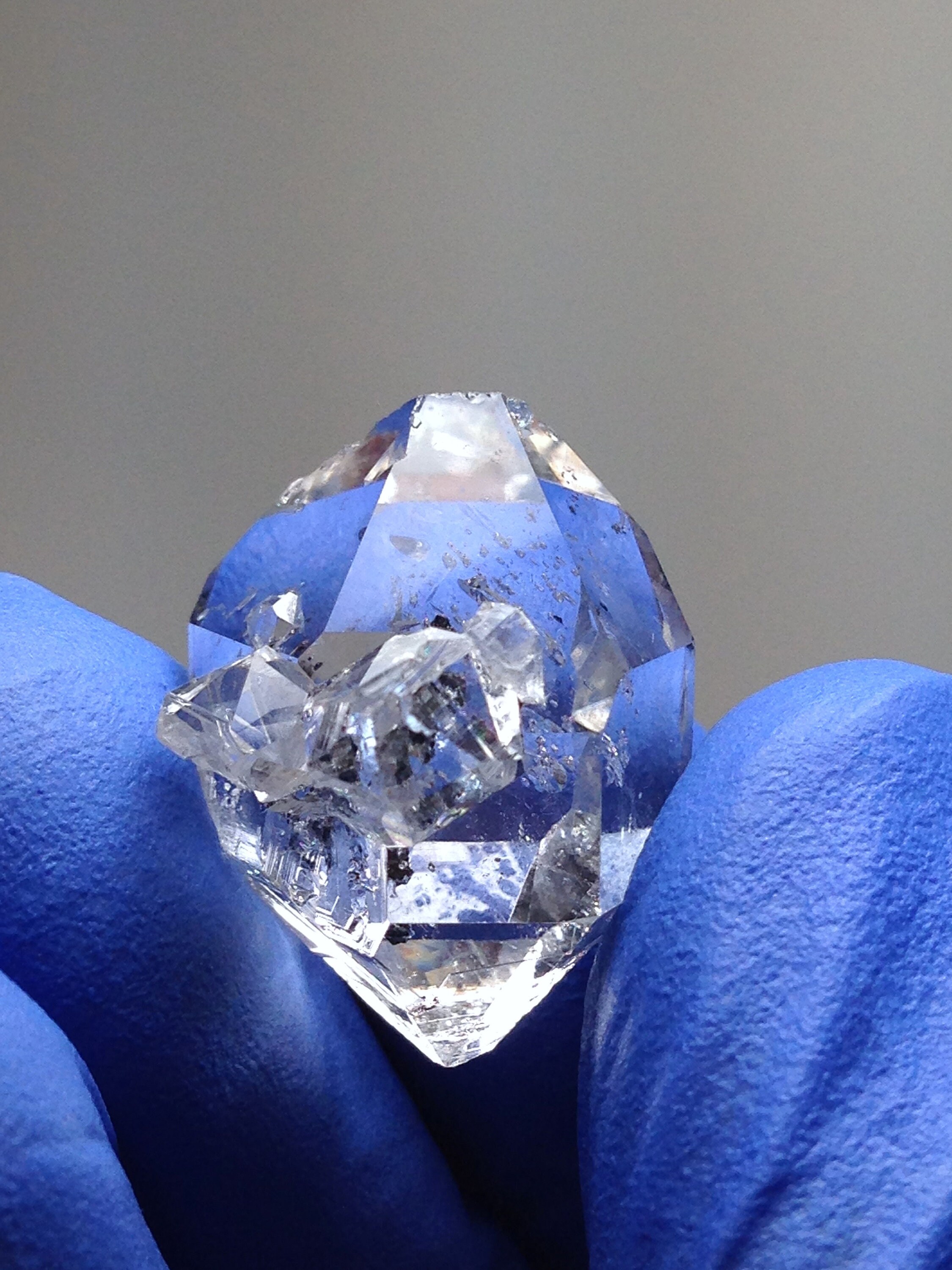 Inner Space Herkimer Diamond Crystal w/ Micro enhydro bubbles Cosmic