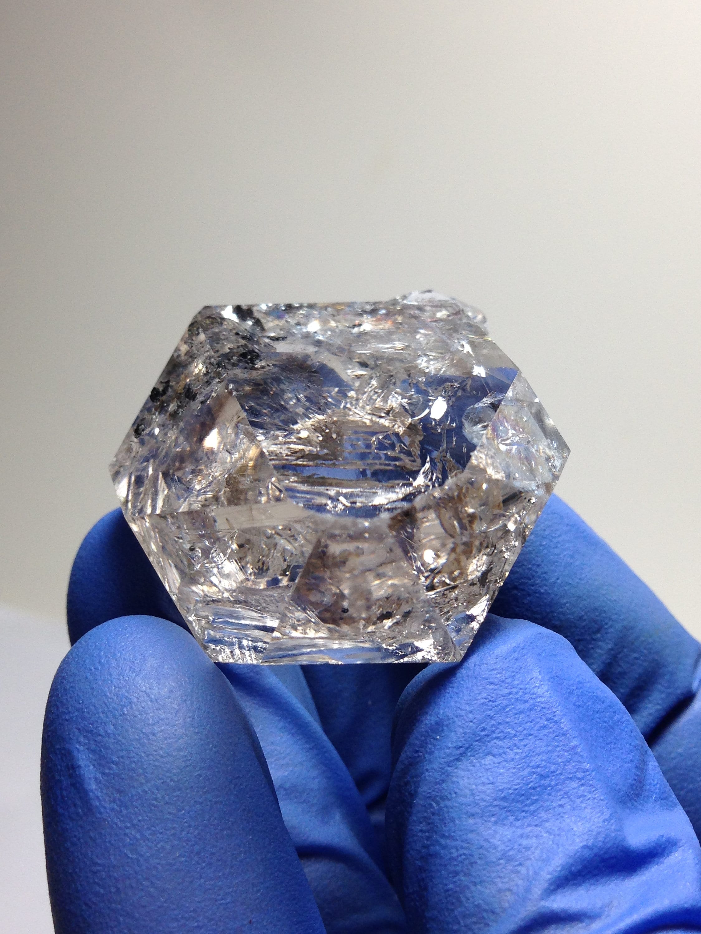 Herkimer Diamond Starbrary Master Crystal w/ Fantasy Reclections Etched