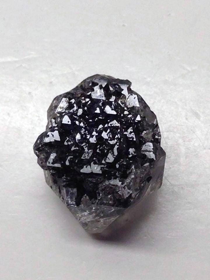 Elestial Kingdom Herkimer Diamond RARE One Of A Kind Super Skeletal Crystal w/ black