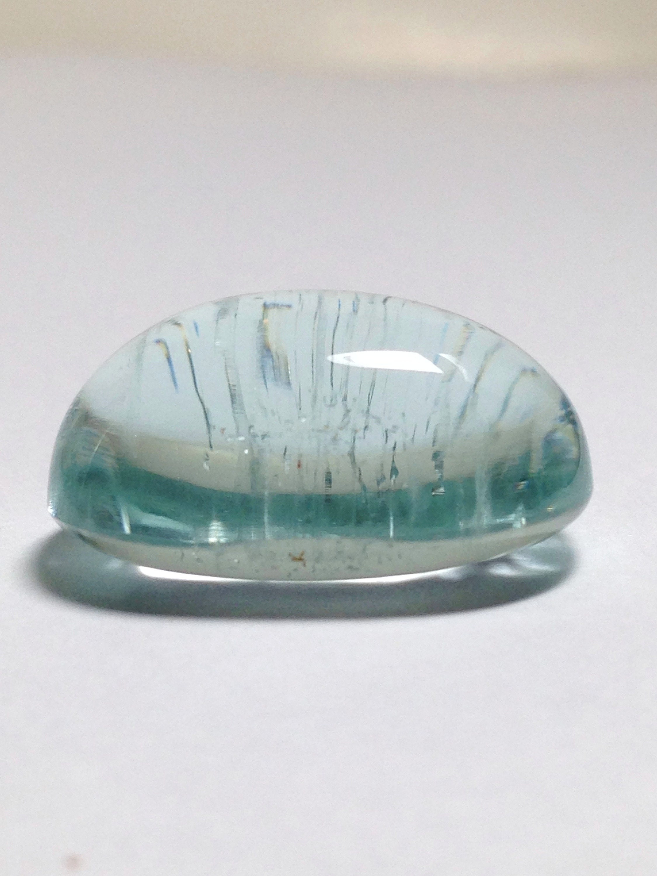 Top Quality Natural Aquamarine Cabochon Seafoam Blue Beryl from