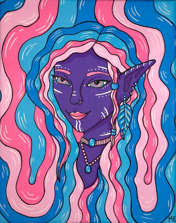 Elf Art print 8 x 10  print