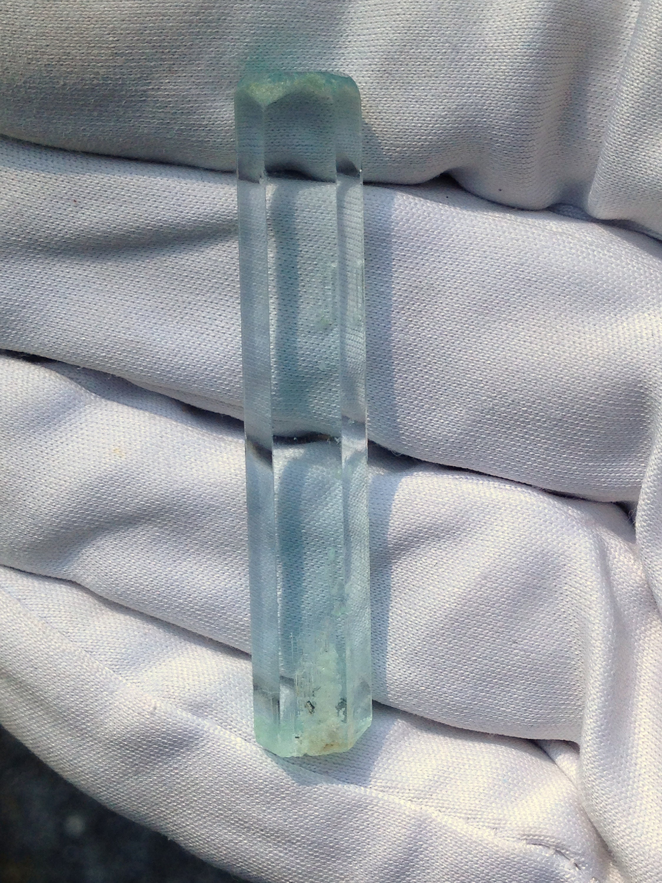 DT Gem Aquamarine Crystal - light Blue Beryl w/ Etched Termination ...