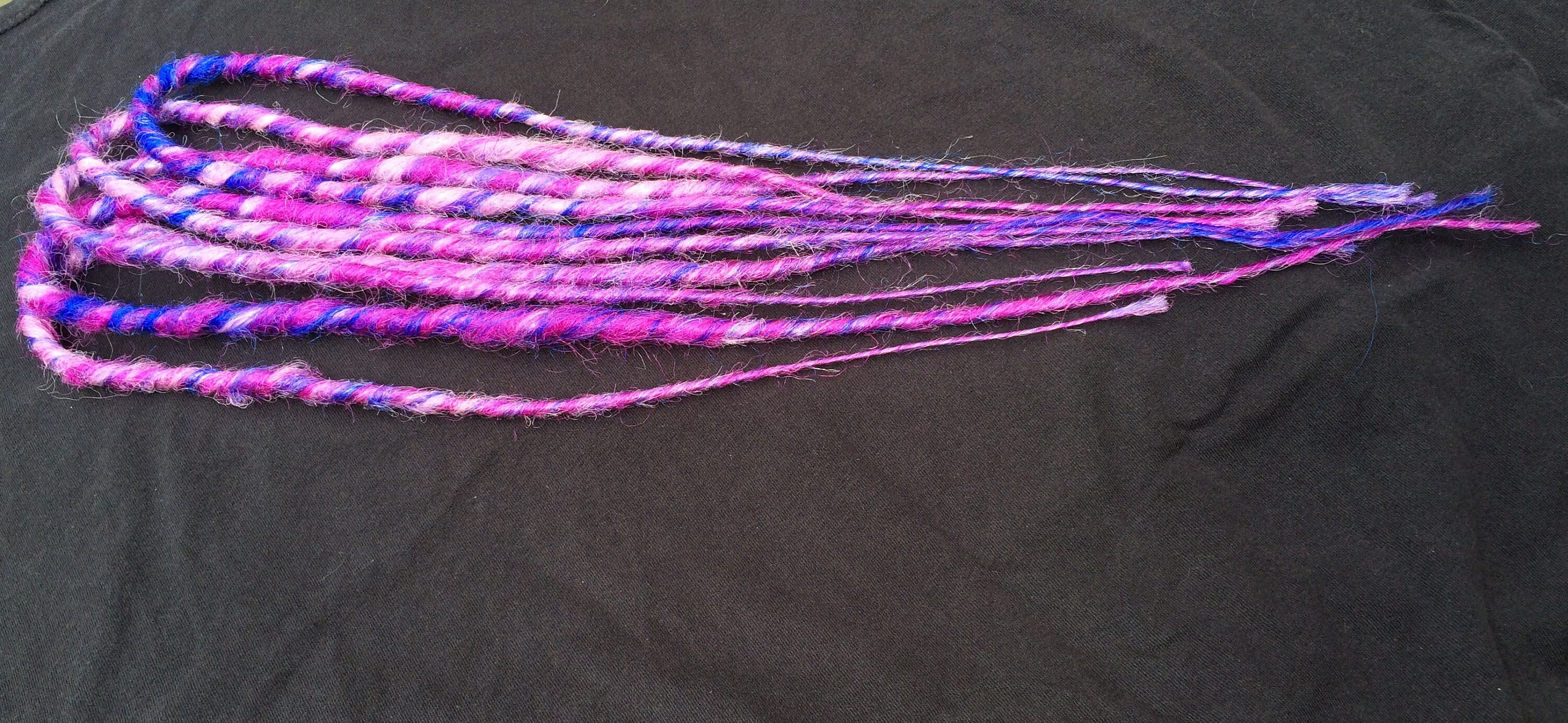 READY To SHIP Synthetic Dreads 5 Double Ended DE Natural Twisted Blue ...