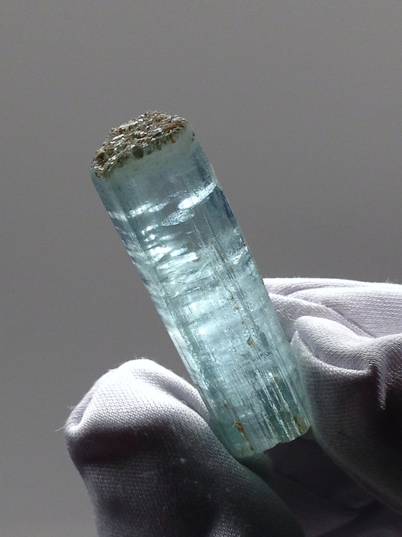 High Quality Aquamarine Crystal w/ Lilly Pads Rare Gem from Madagascar Befotaka Sud District Atsimo-Atsinanana Region Fianarantsoa Province