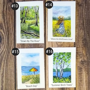 Original Miniature Painting 2x3: Tiny Art for wall Decor