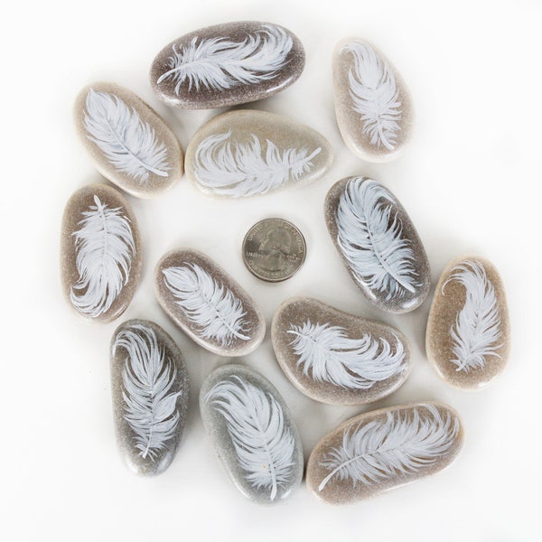 Fine Feather Rocks Angel Rock - Etsy