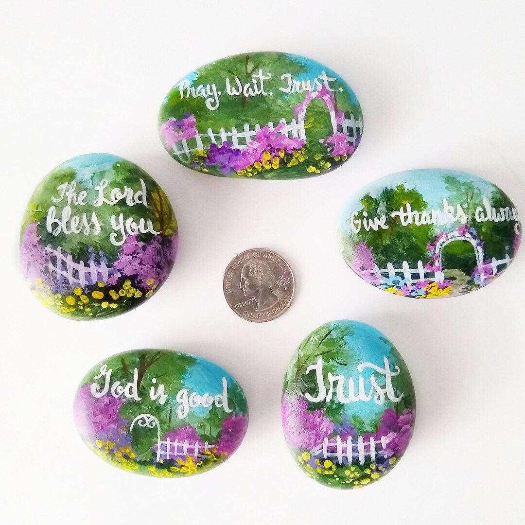 Hand Painted Christian Kindness Rocks, Choice of 10 Designs ...