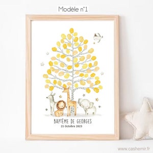 Personalized Footprint Tree Baptism Birthday Baby Shower Boy Girl | Baptism gift |Print OR Send by email