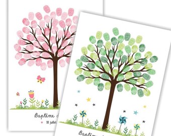 Arbre A Empreintes Etsy Arbre A Empreintes Etsy