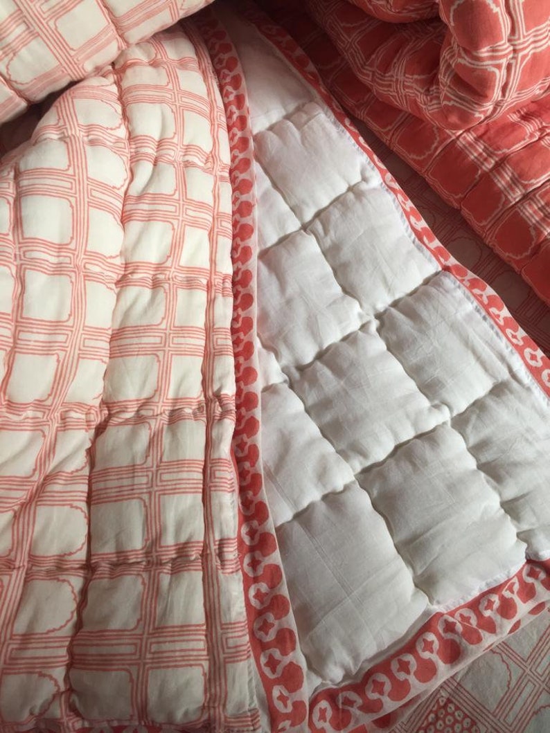Jaipur Pink Handmade Quilts Etsy