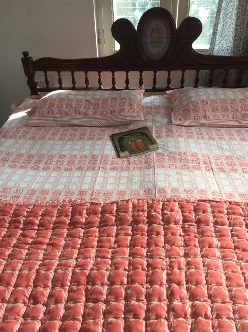 Jaipur Pink Handmade Quilts Etsy