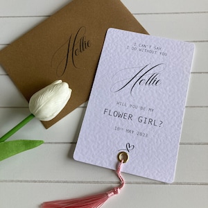 Cartes et enveloppe personnalisées Serez-vous ma demoiselle d'honneur, cartes personnalisées Je ne peux pas me passer de vous, cartes de proposition, cartes de mariée