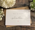 NEW Personalised Will you be my Godmother Godfather Godparents Christening Card