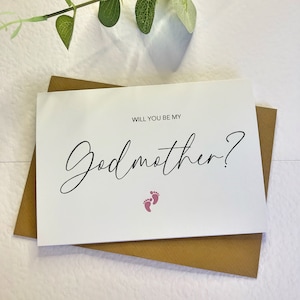 Serez-vous ma marraine, parrain et parraine, carte de baptême (création par étapes de bébé)
