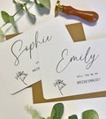 Personalised Will you be my bridesmaid Postcard & Envelope/ Proposal Card/Maid of Honour Card/ Modern Calligraphy Style