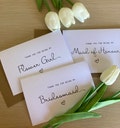 Thank you for being my bridesmaid Card, Thank you Cards, Thank you Maid of Honour ( Envelope can be Personalised ) SIMPLE STYLE