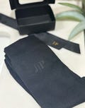 Personalised Black Socks, Monogrammed Initial Gift, Groomsmen Present