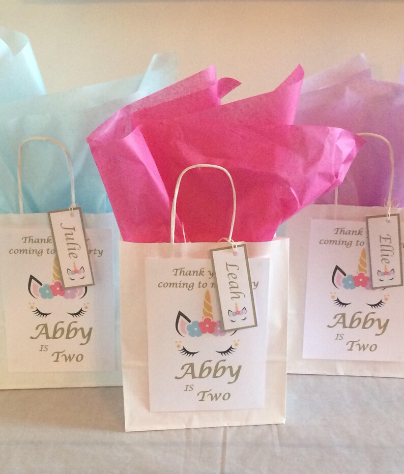 Personalised Birthday Gift Bag Loot Bag & Tissue Paper Etsy