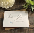 Thank you for being my bridesmaid Card, Thank you Cards, Thank you Maid of Honour ( Envelope can be Personalised THANK YOU EUCALYPTUS