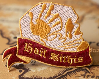 Dark Family Embroidered Iron Sew on Patch Gaming Scrolls Collector Gamer Gift Patches We Know Sithis Brotherhood Nerd Geek Online Elder