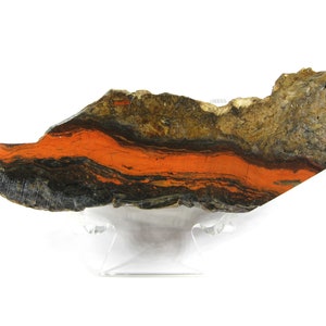 VERY RARE Myrickite (Agatized & Opalized Cinnabar) Slab Specimen -- Extremely unique, hard to find material! See video! Outstanding color!