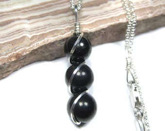 Shungite Pendant in Sterling Silver w/FREE 18" Sterling Silver Chain