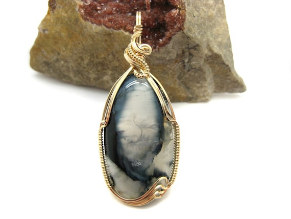 Gorgeous Touchonite (aka "New Jersey Pietersite") Pendant in 14k Gold Filled Wire --  Gorgeous movement and translucency! See video!
