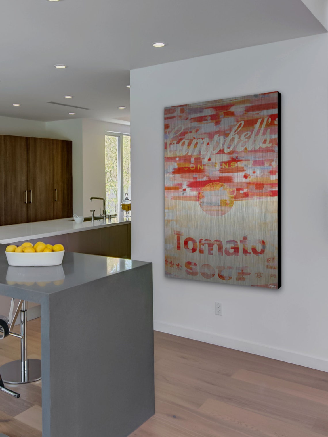 Campbells Art Print on Brushed Aluminum Etsy