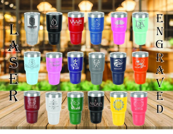 Bulk Custom Engraved Tumblers with Logo