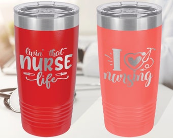 Nurse Tumbler, Great for the Nurse Doctor, Healthcare Worker Gift, Sliding Lid Included