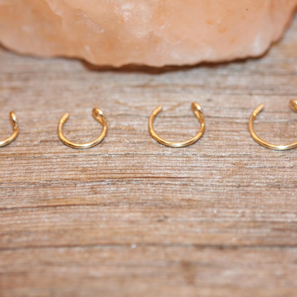 Fake Nose ring, 5mm 6mm 7mm 8mm, Clip on Nose Ring, Fake Cartilage Earring