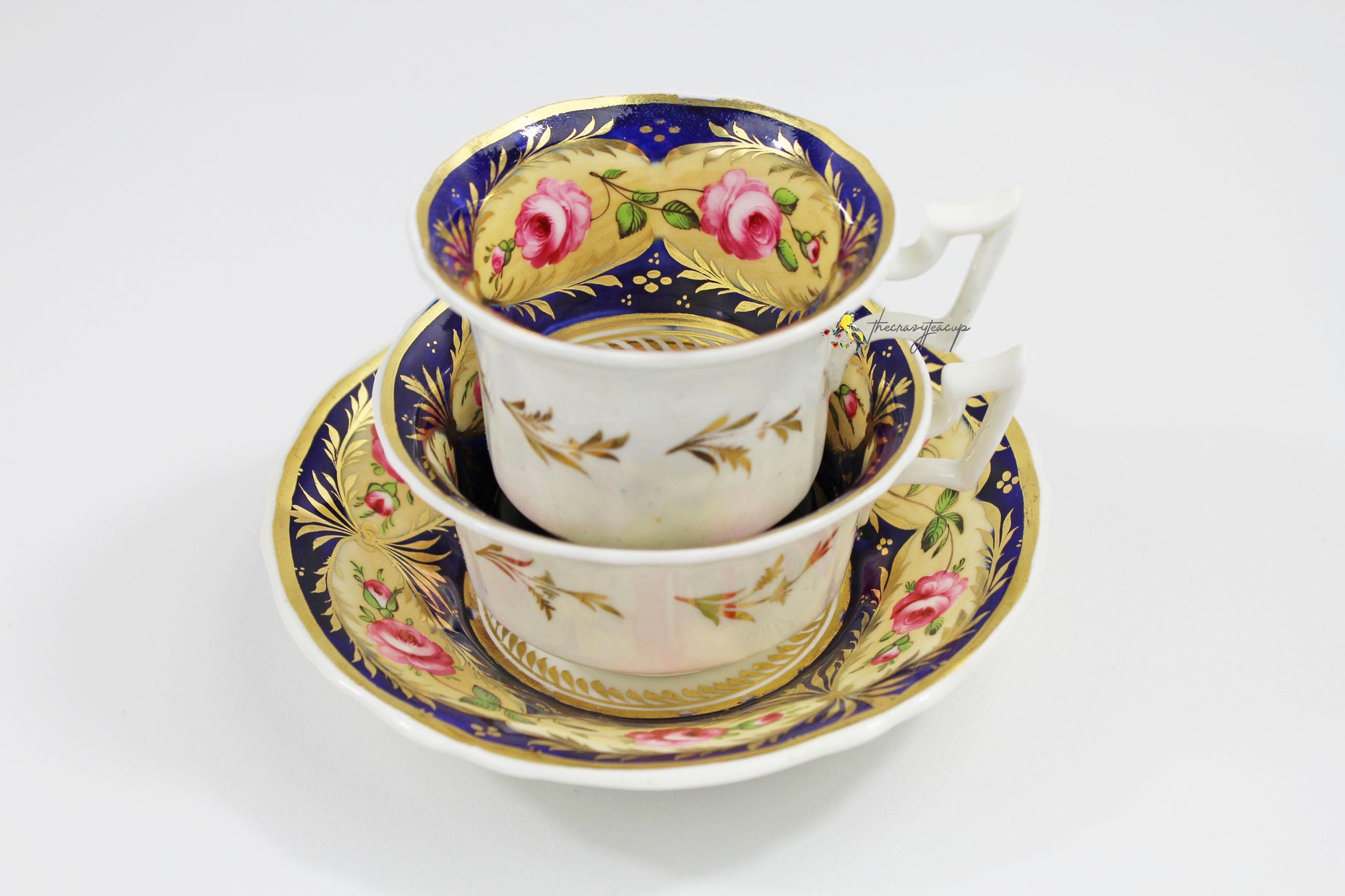 【J B Chatterley & Sons】 ハーフリブのティーセット 3点 J B Chatterley & Sons】 ハーフリブのティーセット 3点 トリオセット