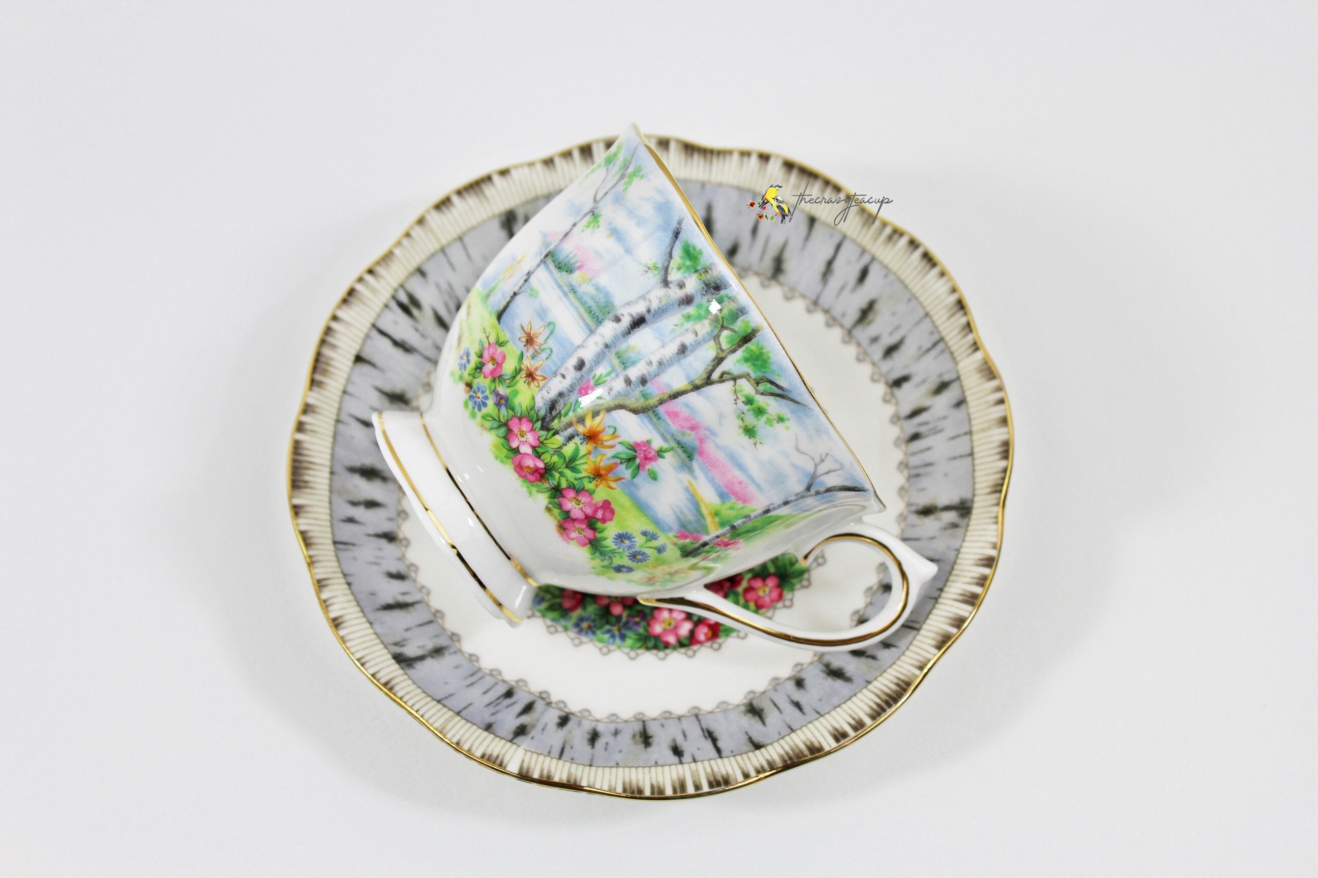 Royal Albert Silver Birch - Etsy