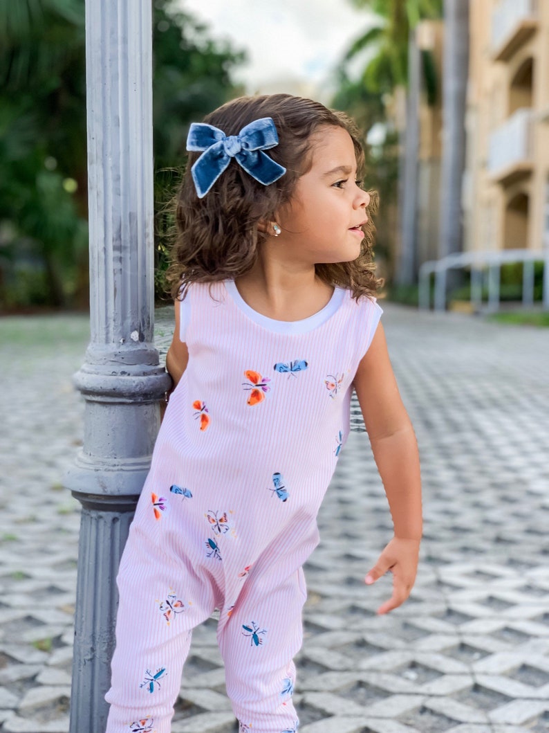 newborn pink romper 0-3months toddler girl romper baby girl romper Butterfly Romper