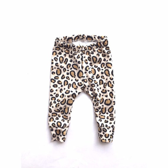 baby leopard leggings