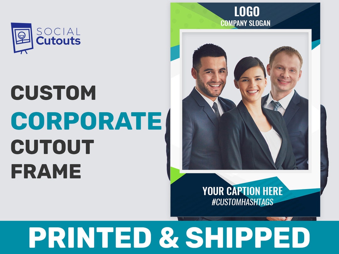 Fully Customized Corporate Photo Prop Frame With Company Logo - Etsy