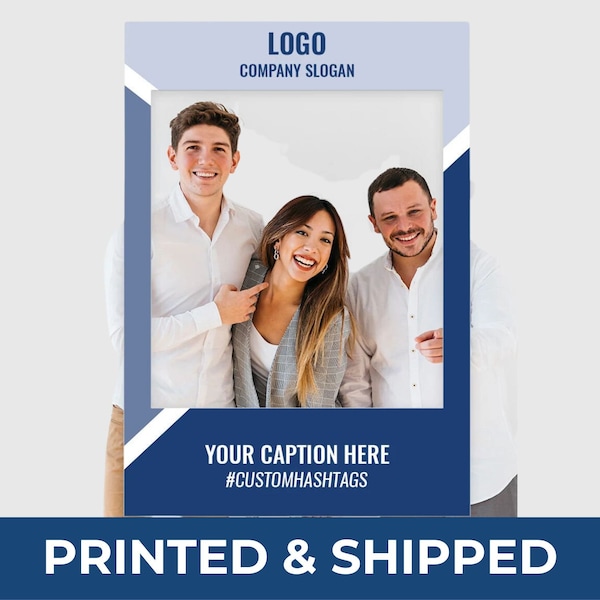 Customized Selfie Frame | Company Party Photo Booth Props | Personalized Printed Advertising Sign | Social Media Marketing | Instagram Frame