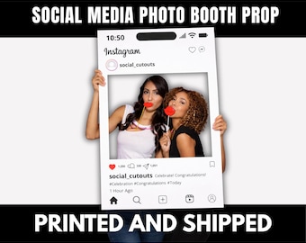 Selfie Frame Instagram Custom Designed and Printed Social Media Photo Booth Prop