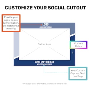 Custom Business Photo Booth Frame | 40x28