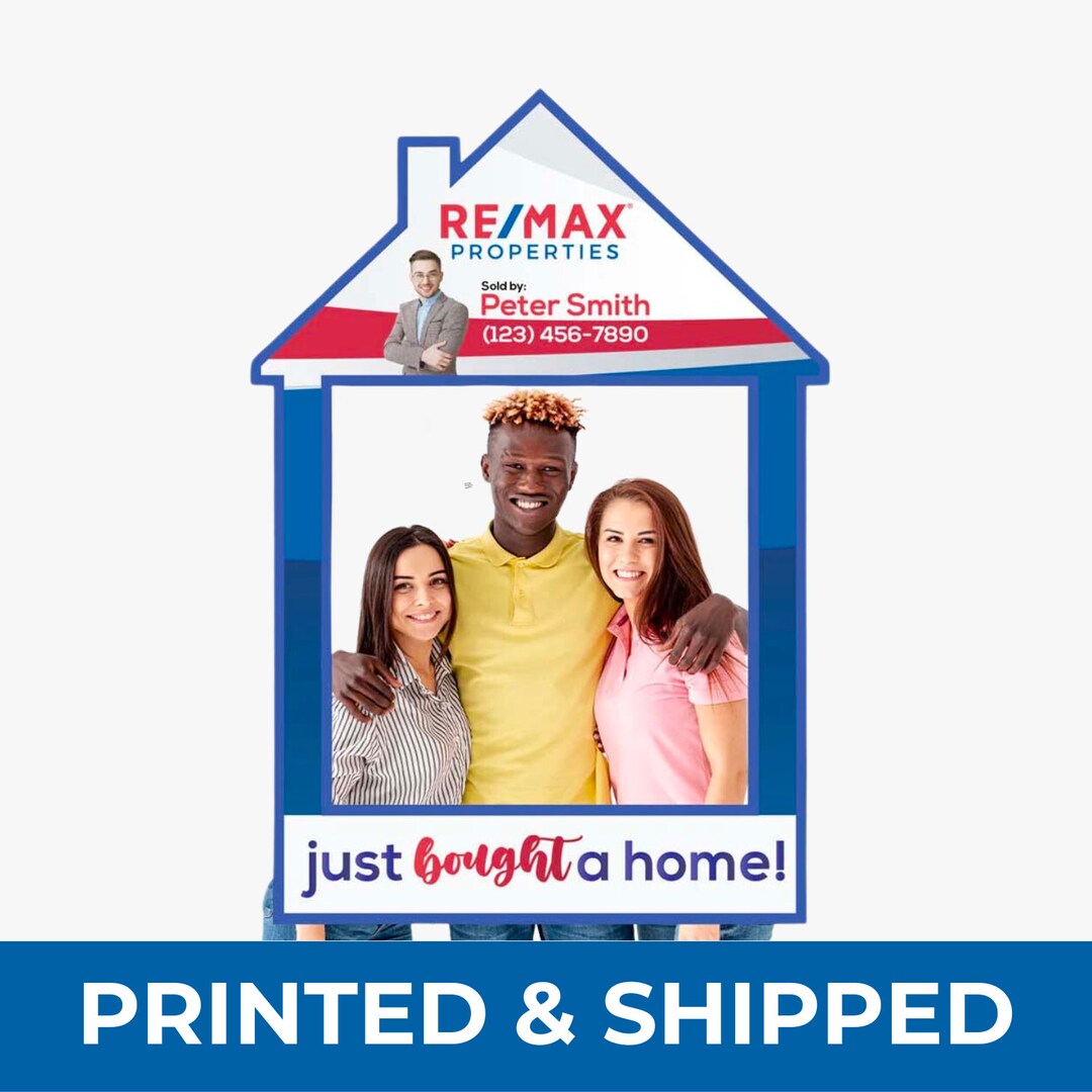 Real Estate Remax Photo Just Sold Props Customized Realtor Selfie Frame ...