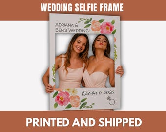 Wildflower Photo Booth Frame: Printed Coroplast, Bridal Shower