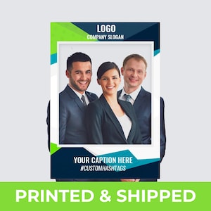 Fully Customized Corporate Photo Prop Frame with Company Logo | Printed Selfie Frame for Company Marketing | Photo Booth Selfie Prop