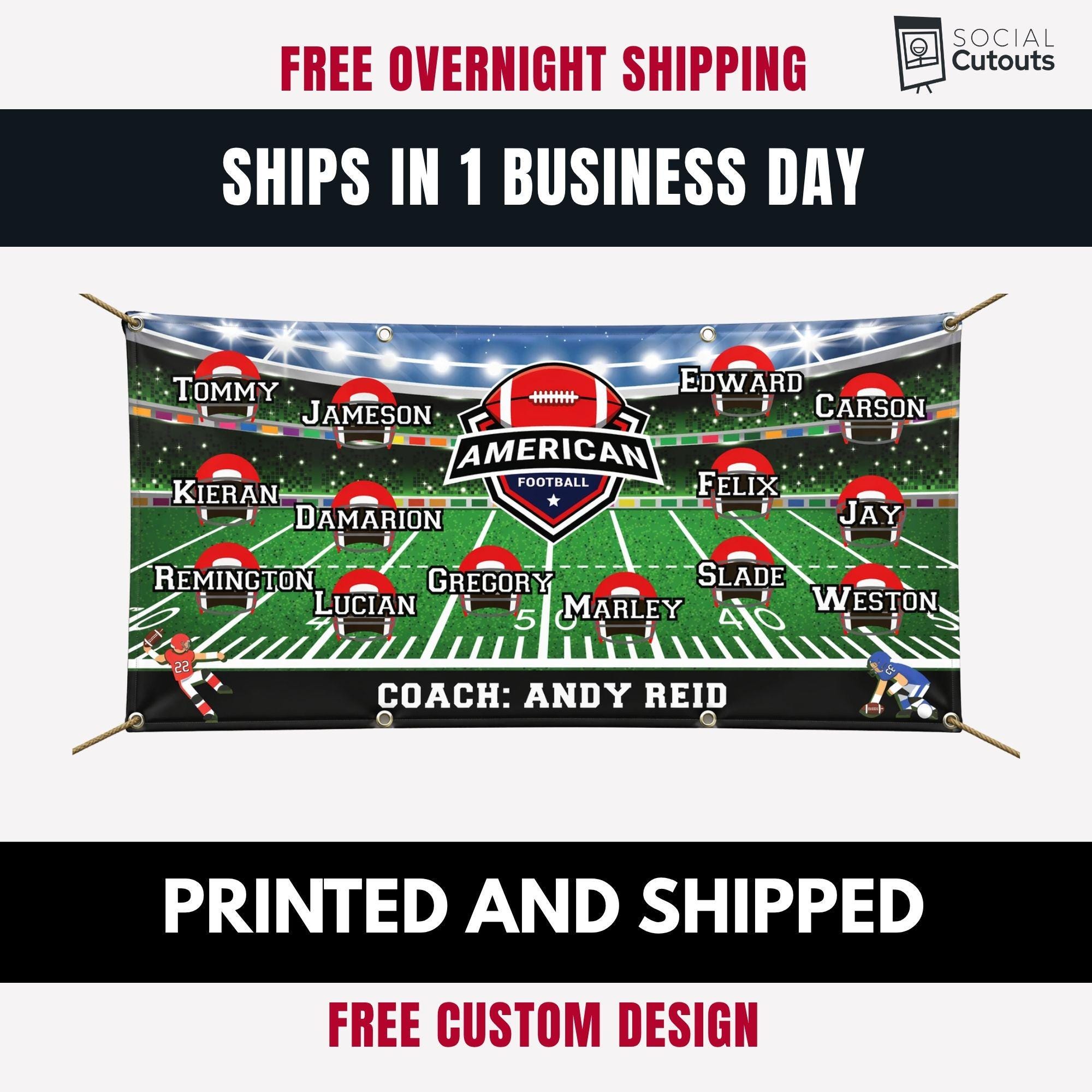 Custom Football Team Vinyl Banner, School League Banner - Etsy
