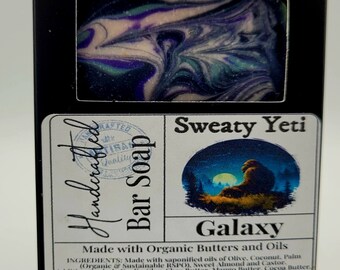 SWEATY YETI Galaxy Handmade Bar Soap