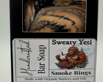 SWEATY YETI Smoke Rings Handmade Bar Soap